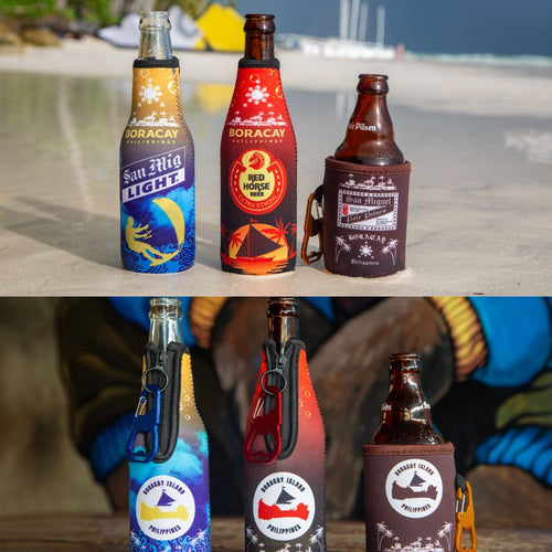 1) Boracay Party Pack - All 3 Signature Koozies with Free Shipping & Color-Matching Bottle Openers