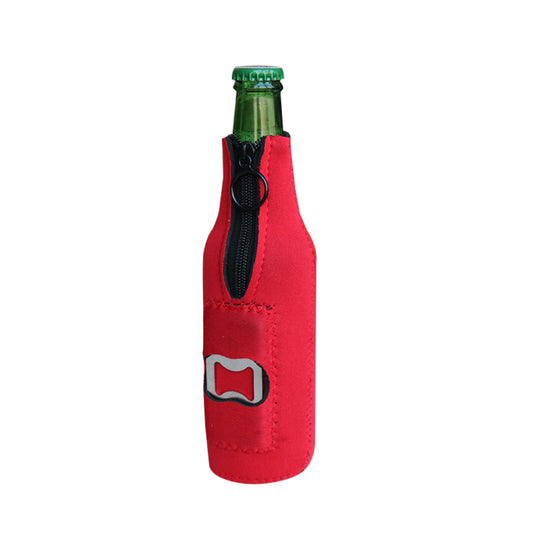 B) Customizable Sublimation Print Koozies 330ml Bottle with Opener - Contact Us for Bulk Orders