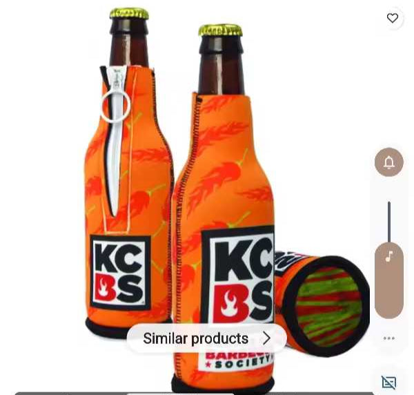 9) Customizable Sublimation Print Your Own Designs Koozies for Bottles - Contact Us for Bulk Orders