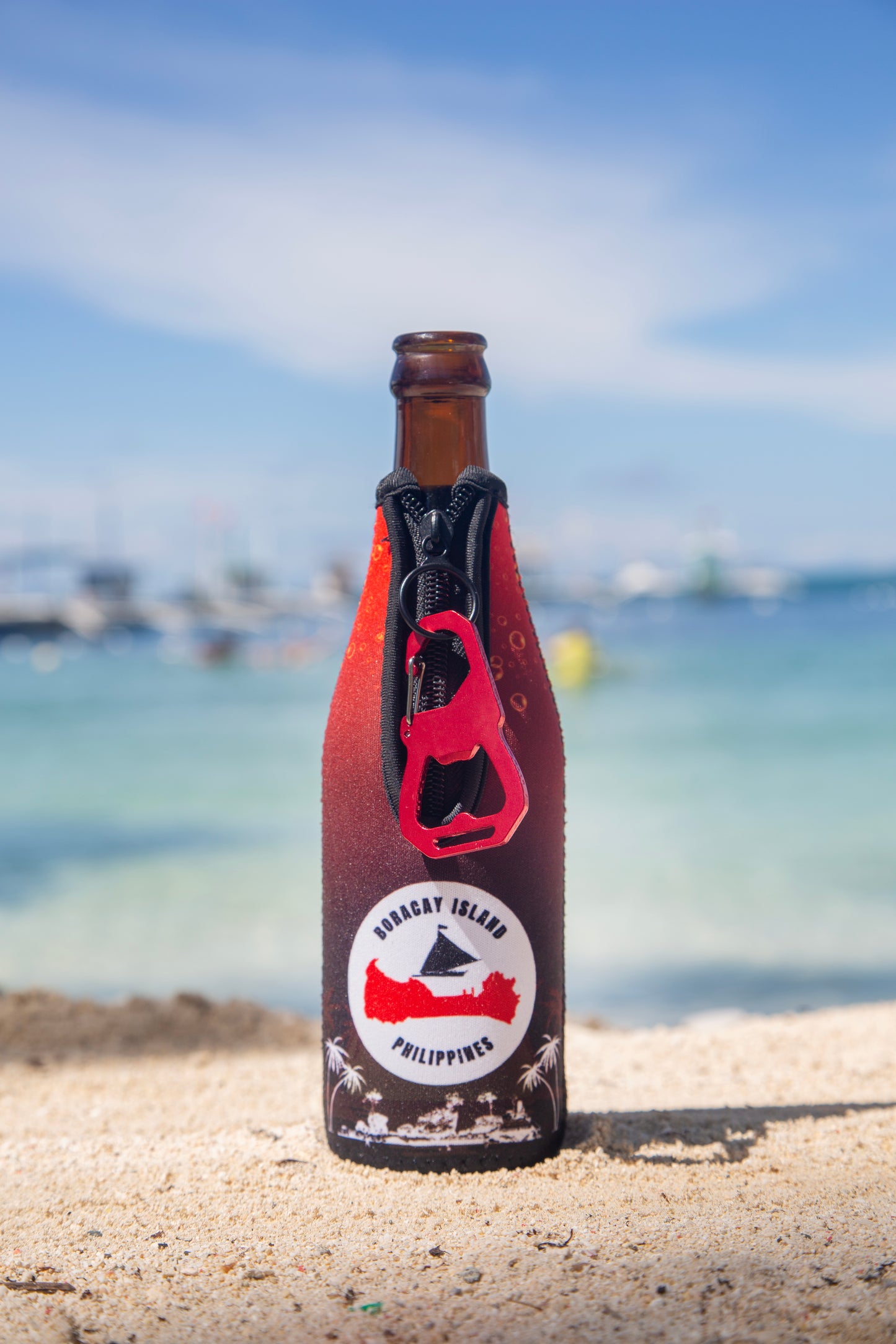 6) Boracay Red Horse Signature Beer Koozie 330ml - Without Custom Bottle Opener