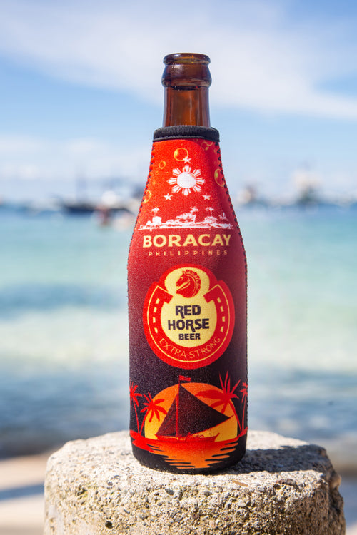 6) Boracay Red Horse Signature Beer Koozie 330ml - Without Custom Bottle Opener