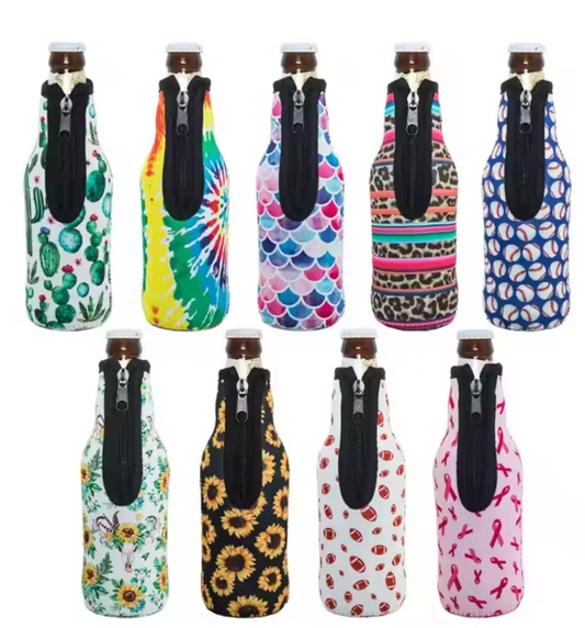 9) Customizable Sublimation Print Your Own Designs Koozies for Bottles - Contact Us for Bulk Orders