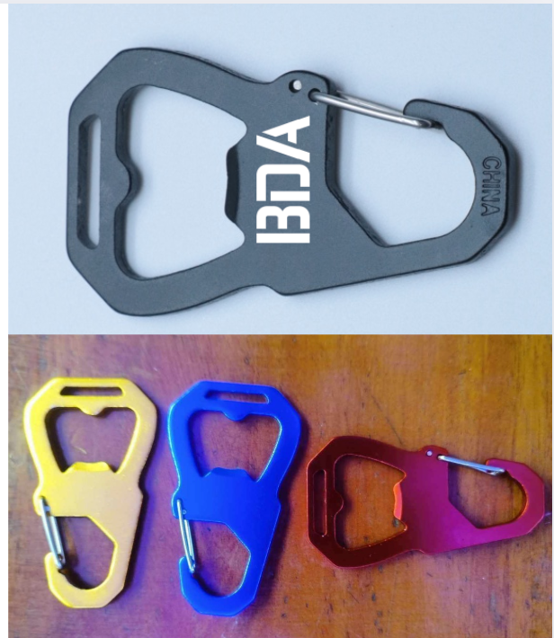 7) Laser Engraved Custom Bottle Opener & Carabiner Combo - Contact Us for Bulk Orders